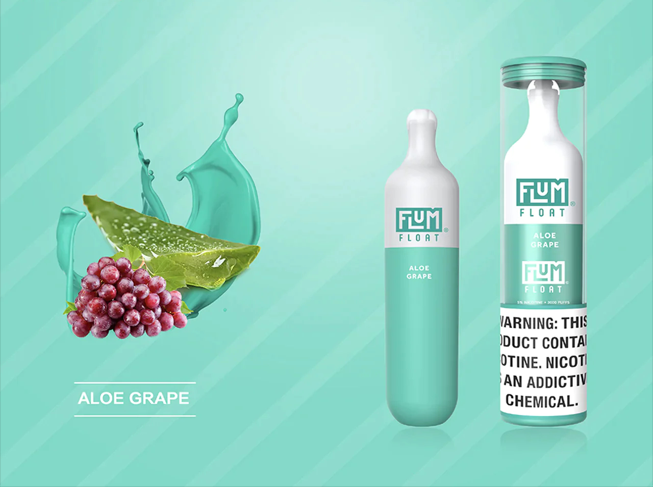 Flum Float 3000 Puffs Aloe Grape Device: A Refreshing Vaping Experience