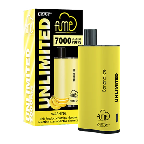 Fume Unlimited 7000 Puffs Banana Ice Device: A Cool and Sweet Vaping Experience