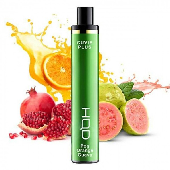 HQD Cuvie Plus 1200 Puffs Pog Orange Guava Device: A Tropical Flavor Sensation!