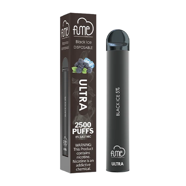 Experience Icy Bliss with the Fume Ultra 2500 Puffs Black Ice Device
