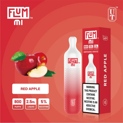 Flum MI 800 Puffs Redefining Vaping with Crisp Red Apple Flavor