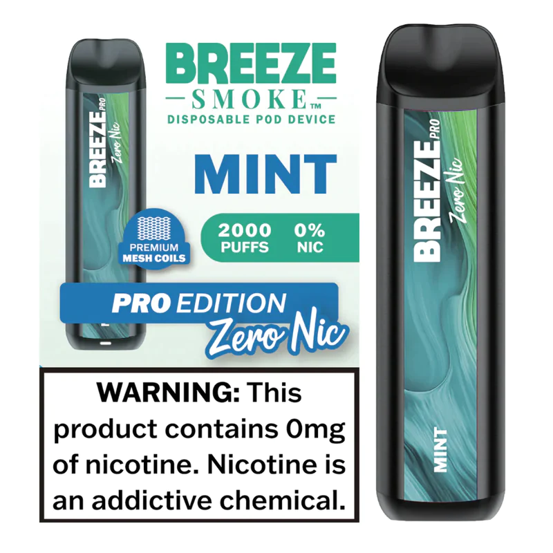 Breeze Pro 2000 Puffs Mint: A Refreshing Vaping Experience