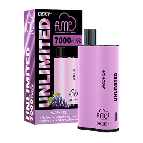 Fume Unlimited 7000 Puffs Grape Ice: A Taste of Fruity Perfection