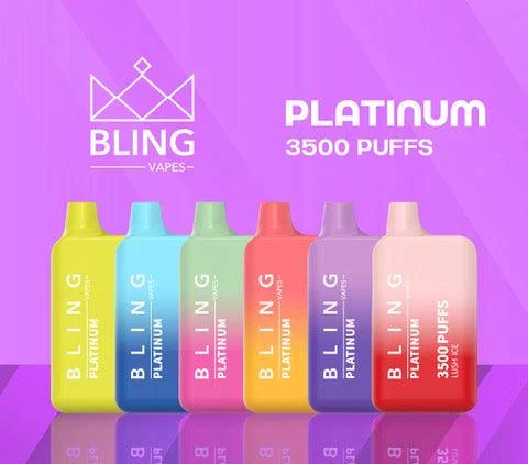 Experience Flavorful Vaping: Introducing the Bling Platinum 3500 Puffs Device