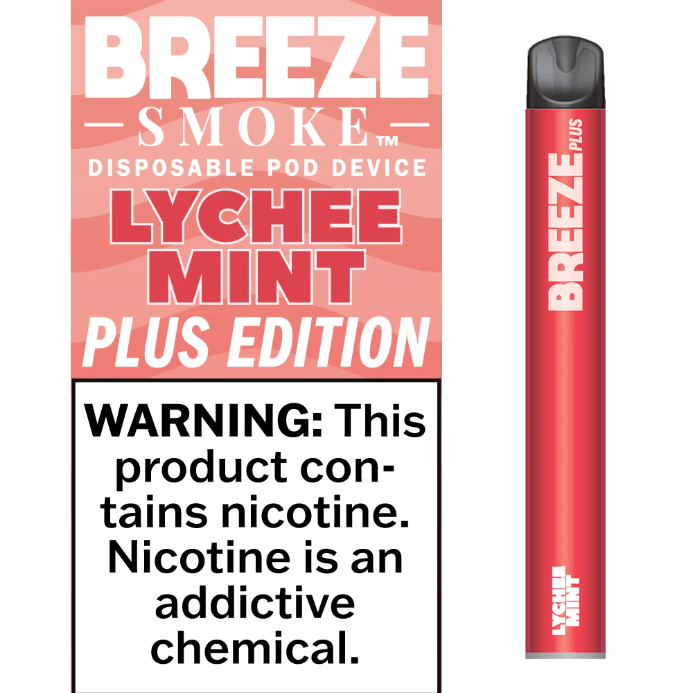 Introducing the Breeze Plus 800 Puffs Lychee Mint Device