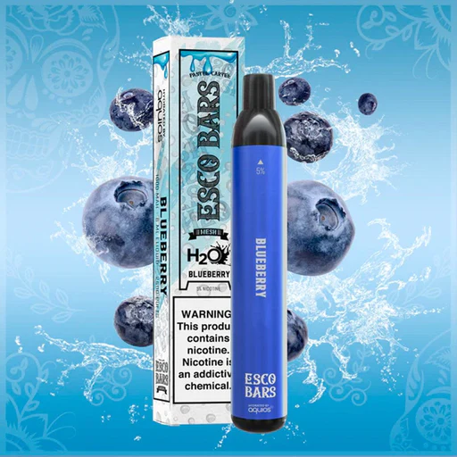 Indulge in Flavor: Unveiling the Esco Bar H20 2500 Puffs Blueberry Vape