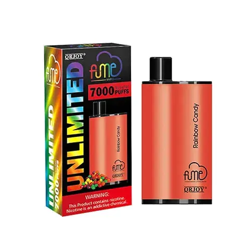 Experience the Burst of Flavor: Fume Unlimited 7000 Puffs Rainbow Candy Device