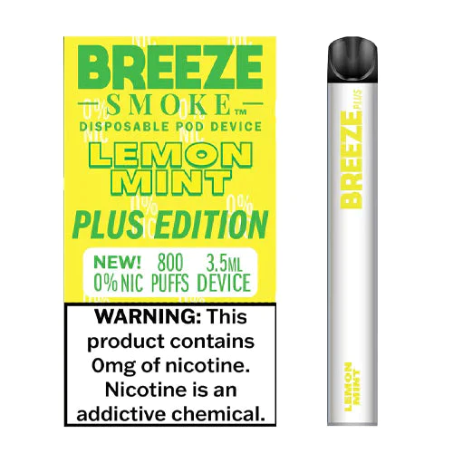 The Essence of Innovation: Discovering Breeze Plus Zero Nicotine 800 Puffs Lemon Mint